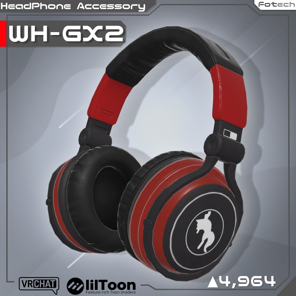 【3Dモデル】ヘッドフォン WH-GX2 【MA対応】