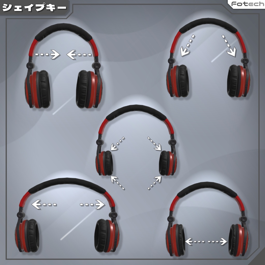 【3Dモデル】ヘッドフォン WH-GX2 【MA対応】