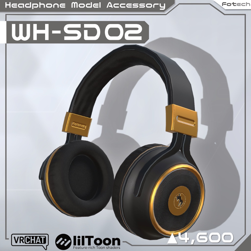【3Dモデル】ヘッドフォン WH-SD02