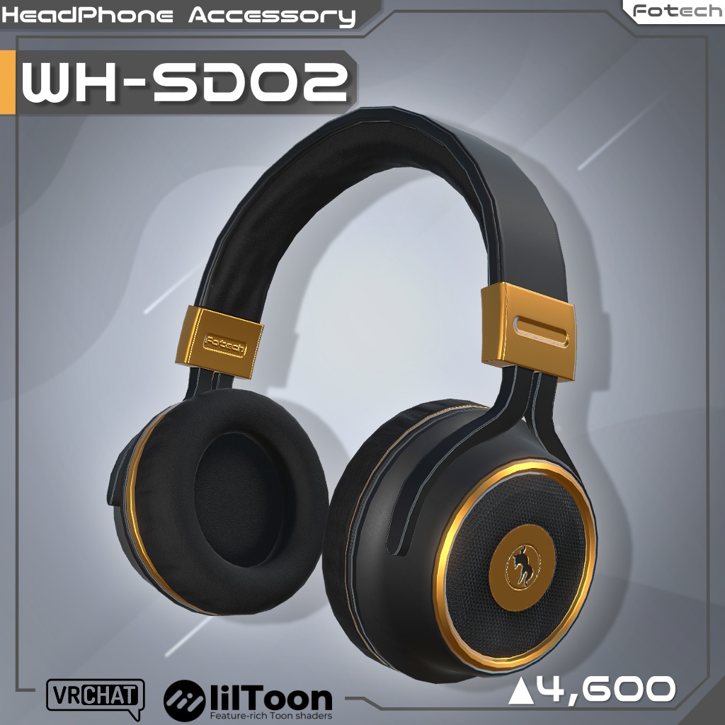 【3Dモデル】ヘッドフォン WH-SD02