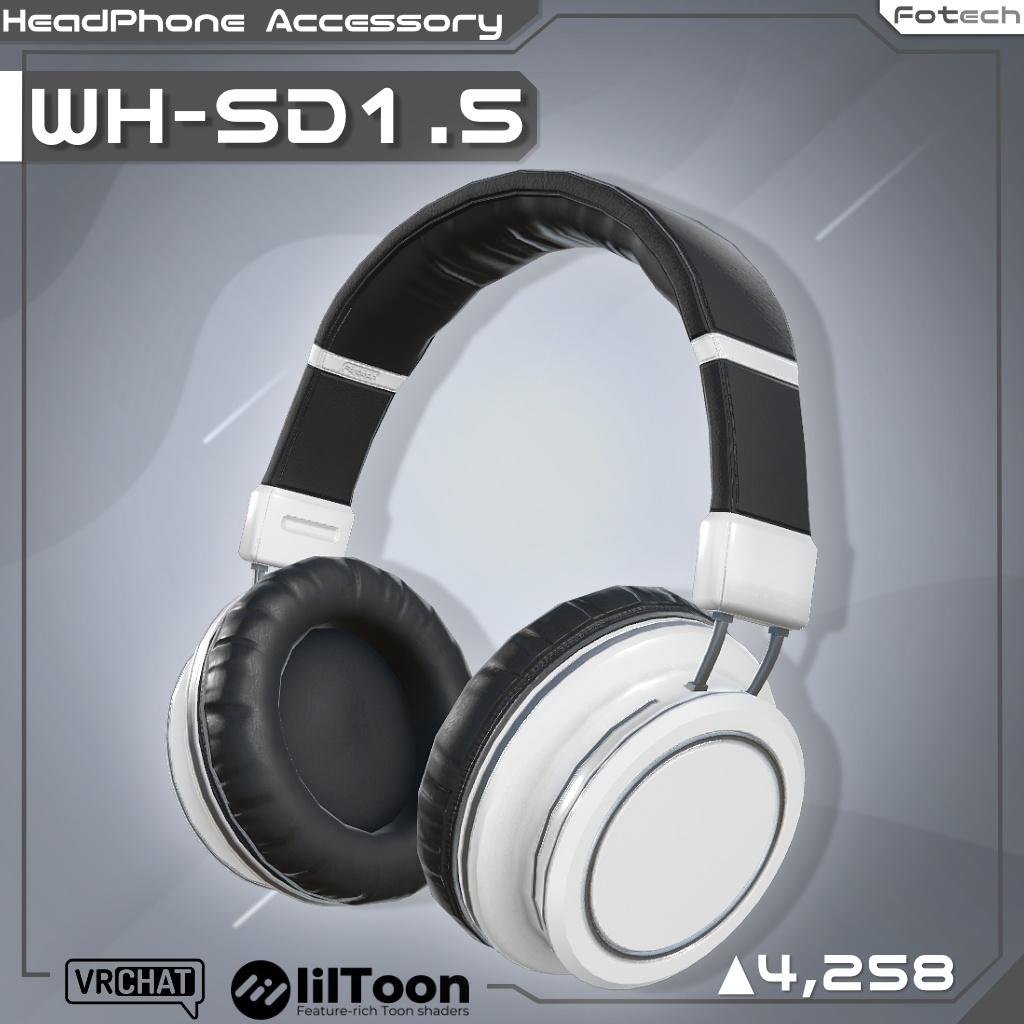 【3Dモデル】ヘッドフォン WH-SD1.5