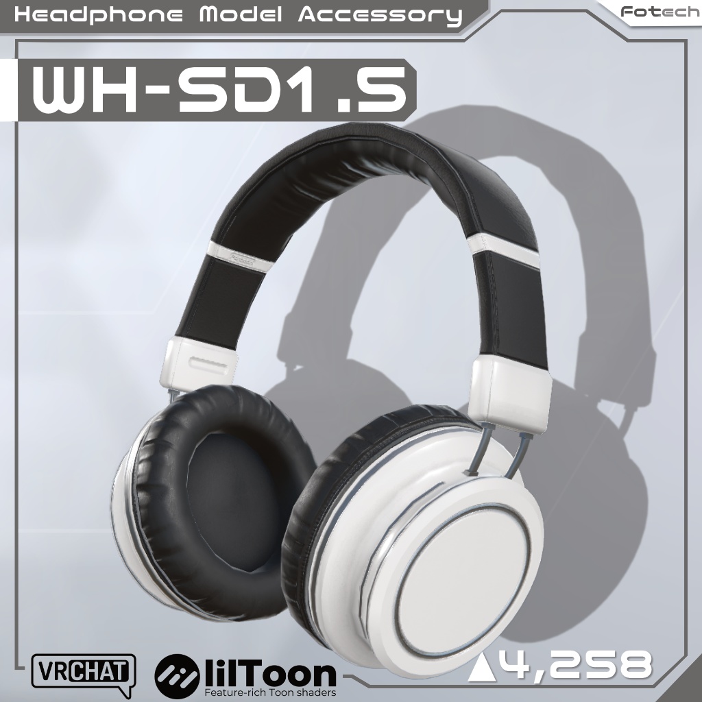 【3Dモデル】ヘッドフォン WH-SD1.5