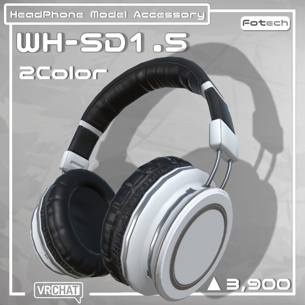 【3Dモデル】ヘッドフォン WH-SD1.5