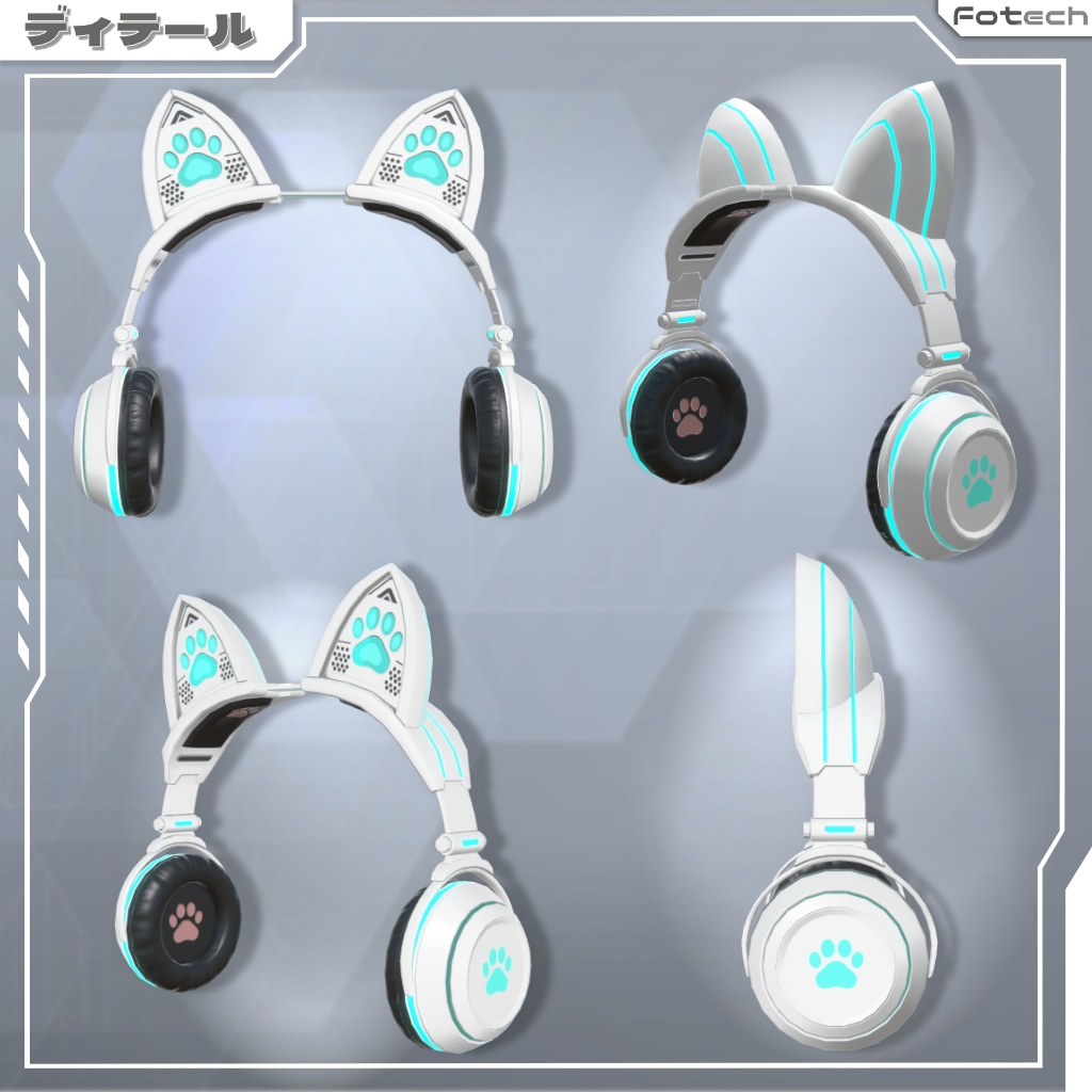 【3Dモデル】ネコミミヘッドフォン WH-MCE