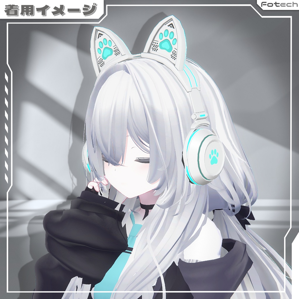 【3Dモデル】ネコミミヘッドフォン WH-MCE