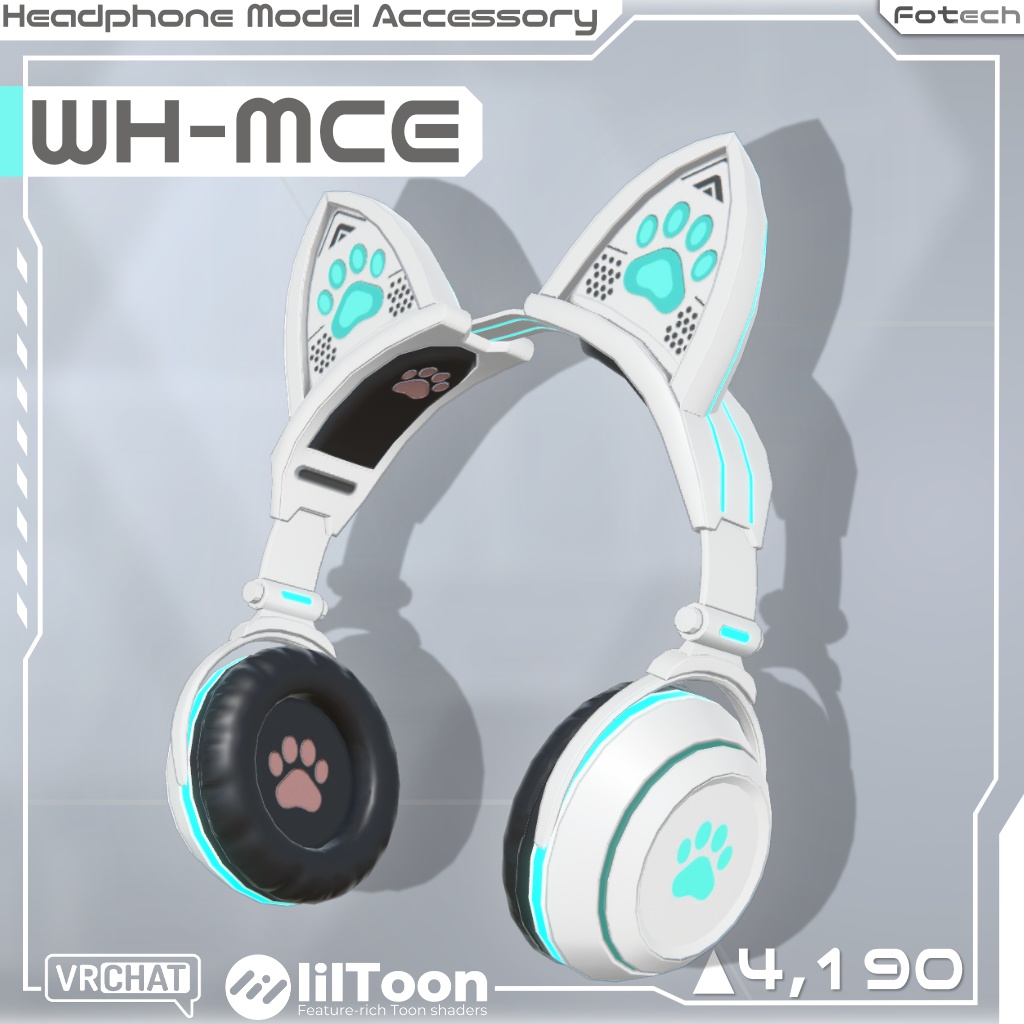 【3Dモデル】ネコミミヘッドフォン WH-MCE