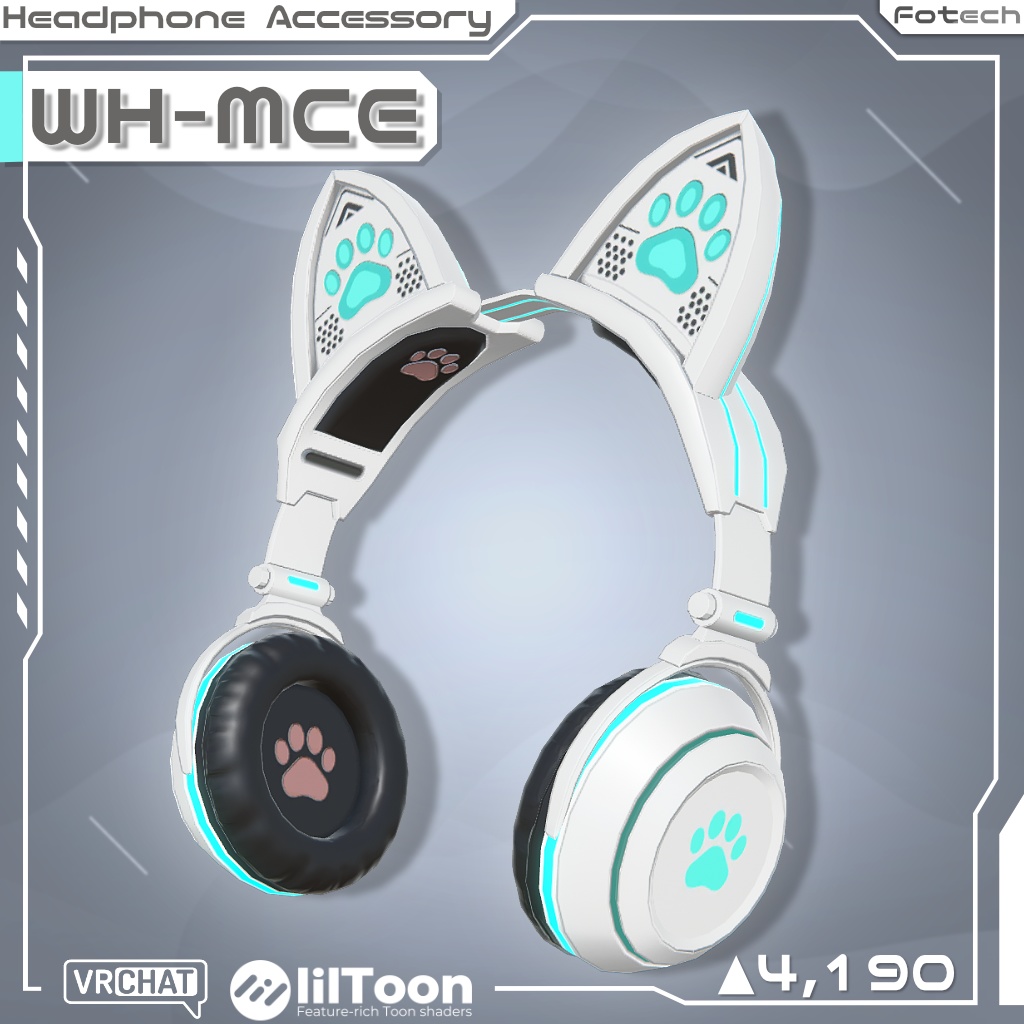 【3Dモデル】ネコミミヘッドフォン WH-MCE