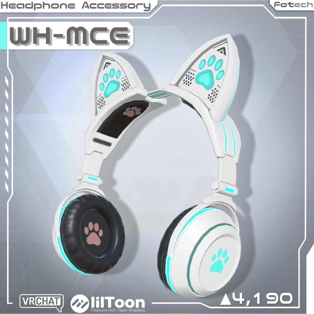 【3Dモデル】ネコミミヘッドフォン WH-MCE