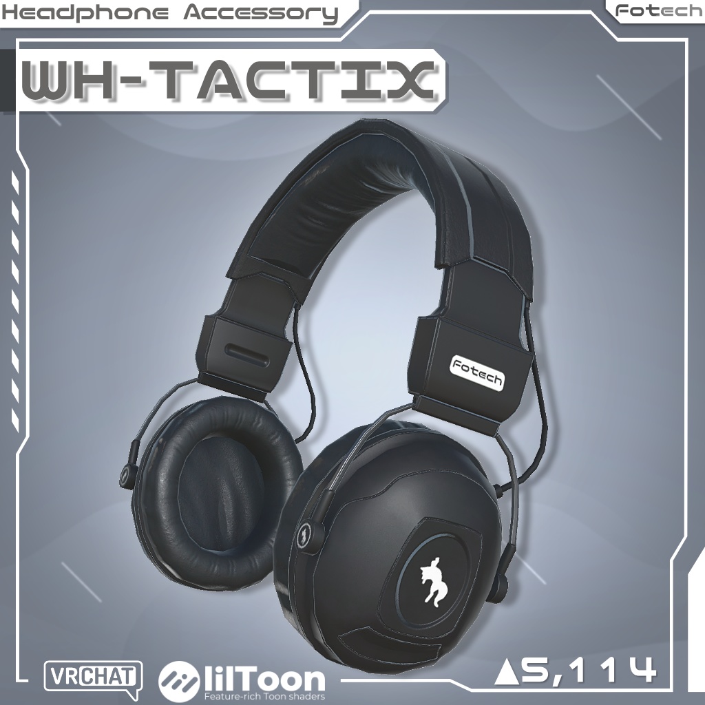 【3Dモデル】ヘッドフォン WH-TACTIX