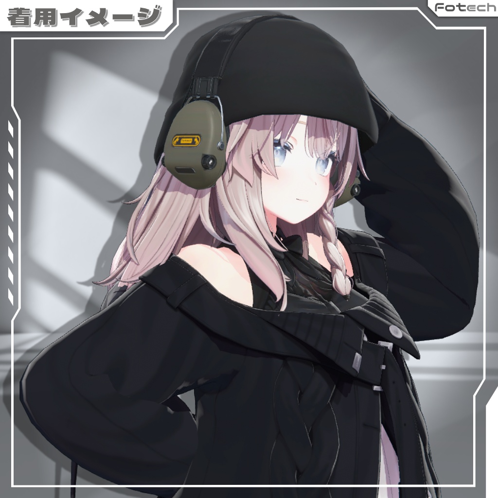 【3Dモデル】ヘッドフォン&ビーニー帽 TM-Zordex