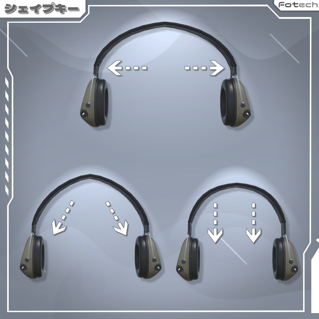 【3Dモデル】ヘッドフォン&ビーニー帽 TM-Zordex