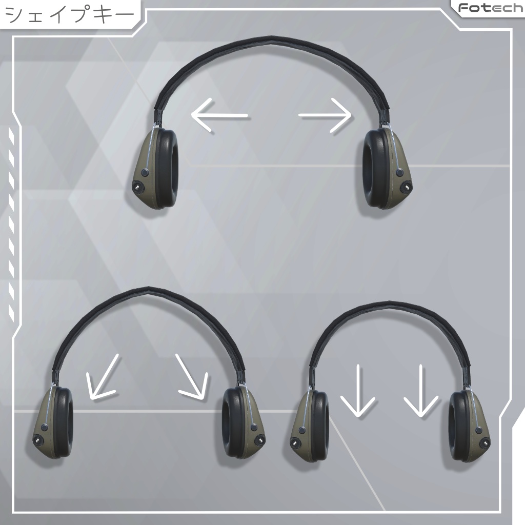 【3Dモデル】ヘッドフォン&ビーニー帽 TM-Zordex