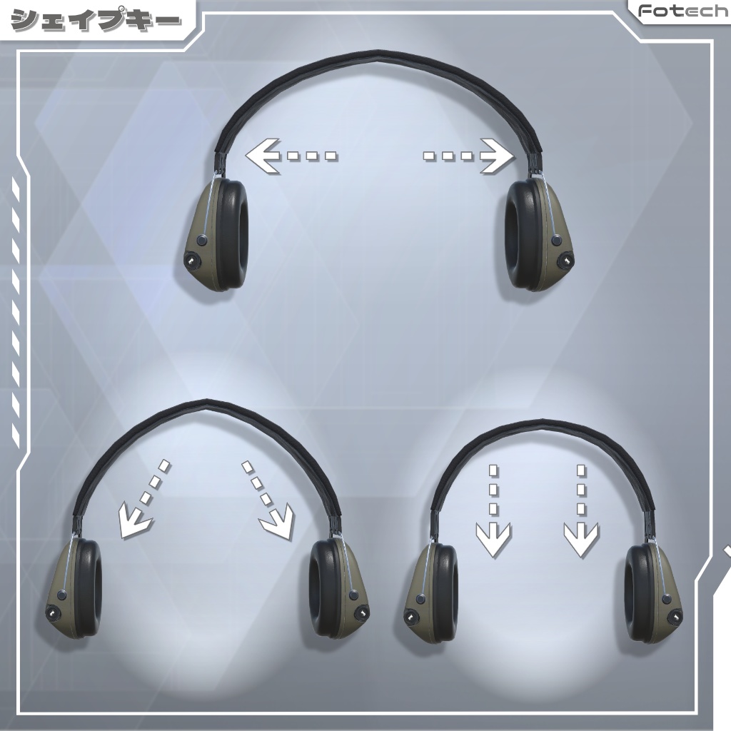 【3Dモデル】ヘッドフォン&ビーニー帽 TM-Zordex