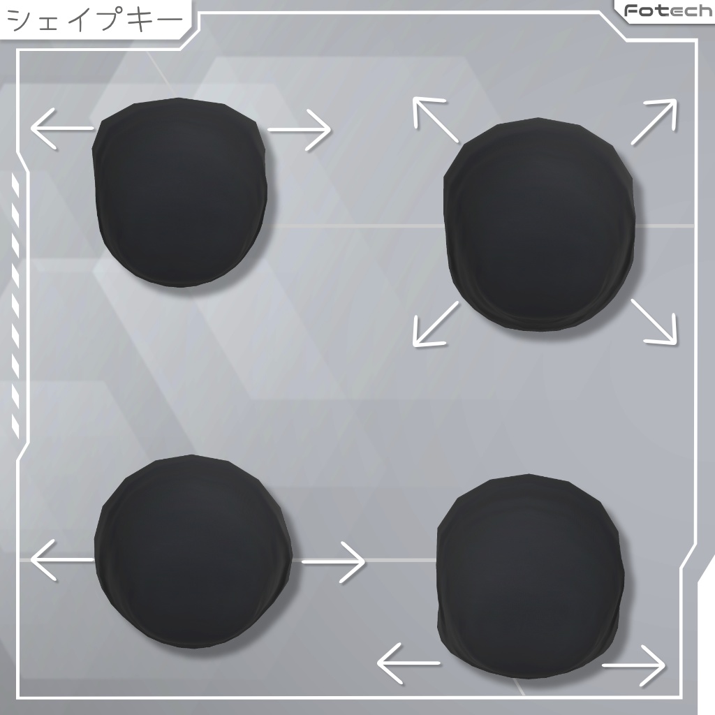 【3Dモデル】ヘッドフォン&ビーニー帽 TM-Zordex