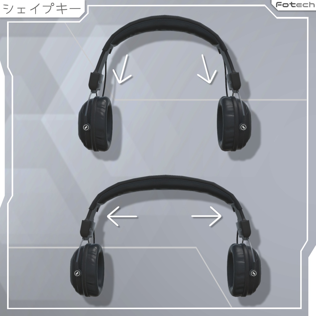 【3Dモデル】ヘッドフォン&ビーニー帽 WH-TACTIX_Plus