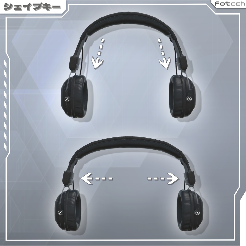 【3Dモデル】ヘッドフォン&ビーニー帽 WH-TACTIX_Plus