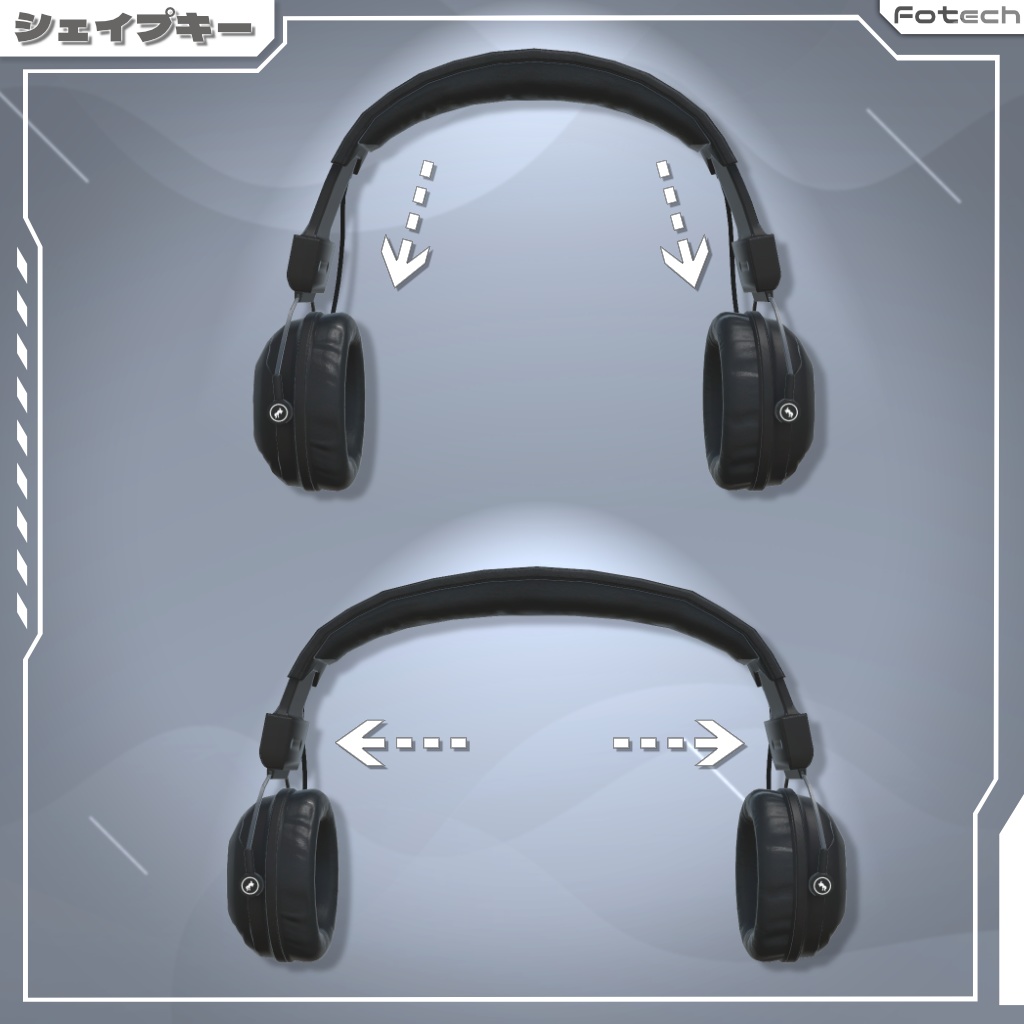 【3Dモデル】ヘッドフォン&ビーニー帽 WH-TACTIX_Plus