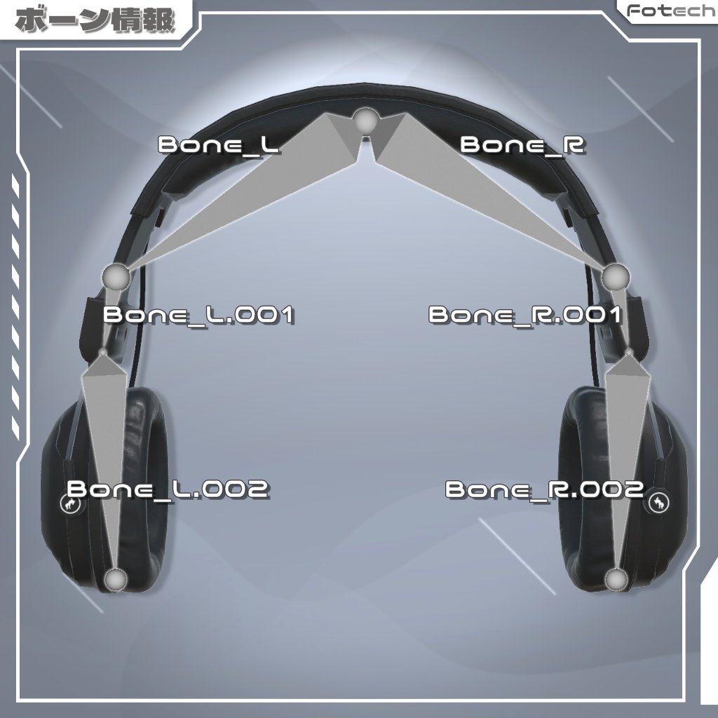 【3Dモデル】ヘッドフォン&ビーニー帽 WH-TACTIX_Plus