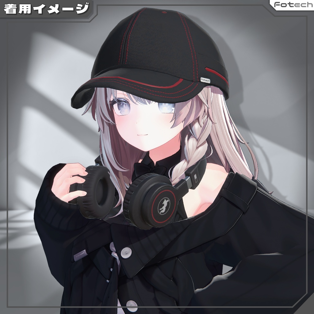 【3Dモデル】ヘッドフォン&キャップ WH-GX1_Plus