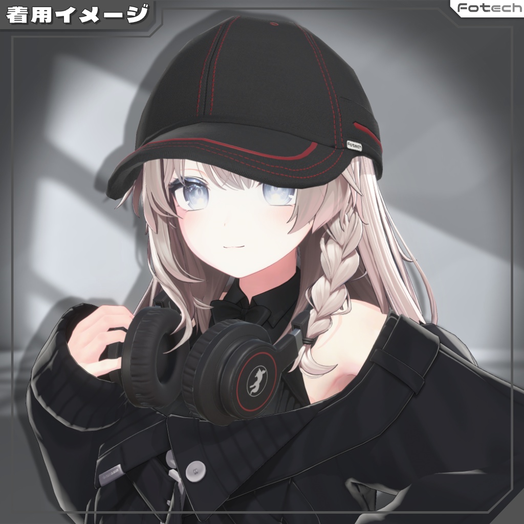 【3Dモデル】ヘッドフォン&キャップ WH-GX1_Plus