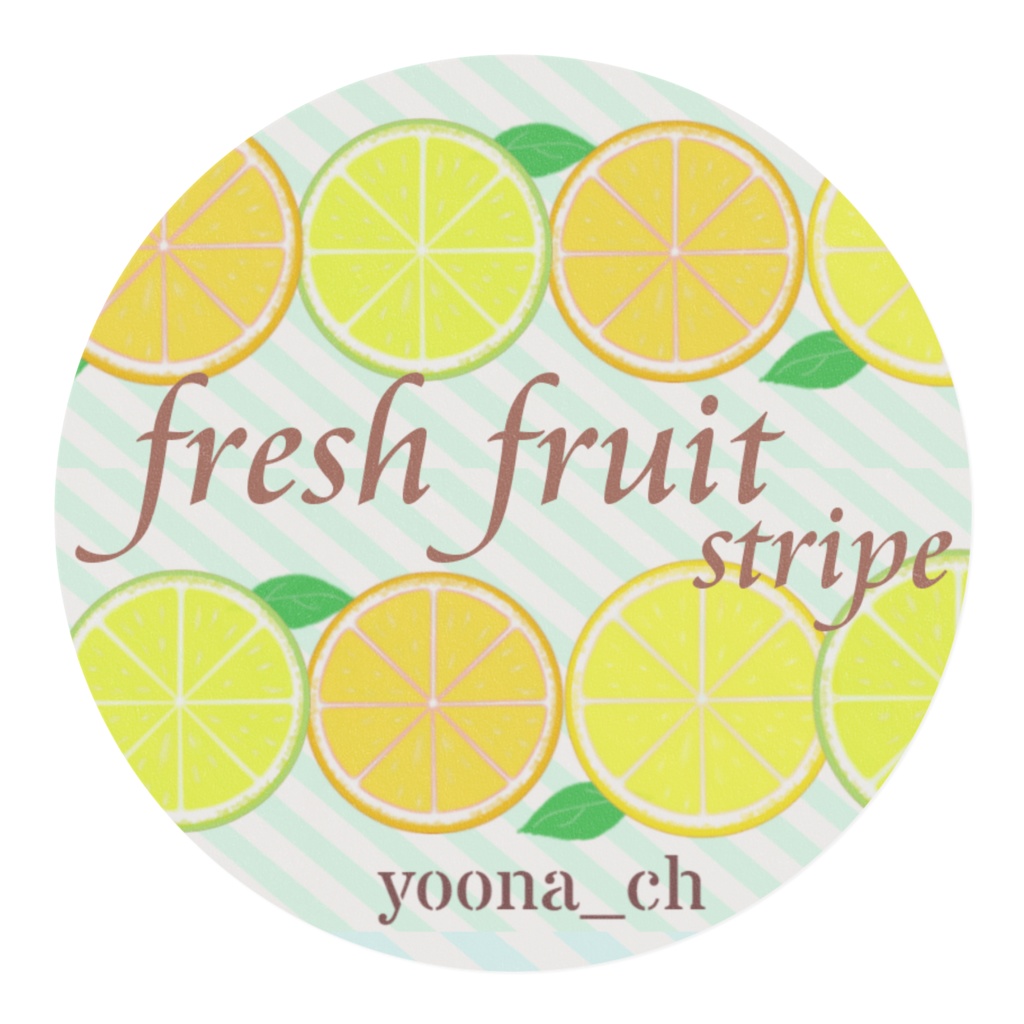 fresh fruit マスキングテープ stripe