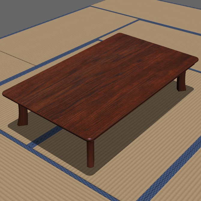 クリップスタジオ用 ローテーブルa 3Dオブジェクト素材