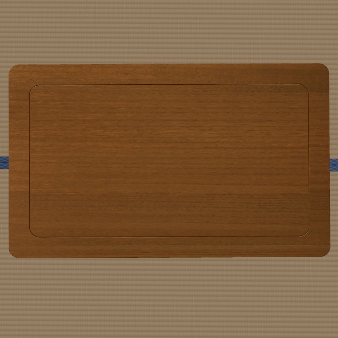 クリップスタジオ用 ローテーブルb 3Dオブジェクト素材