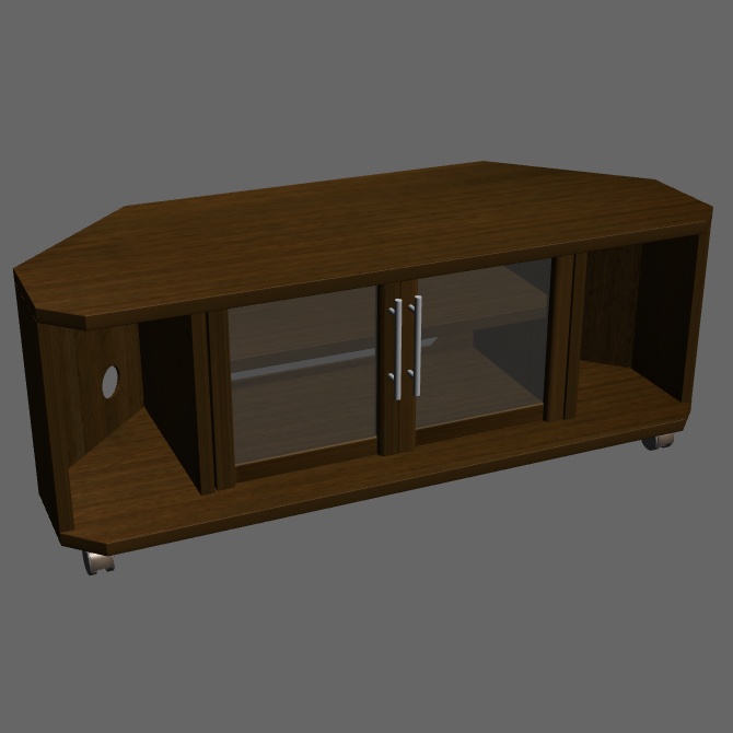クリップスタジオ用 テレビ台 3Dオブジェクト素材