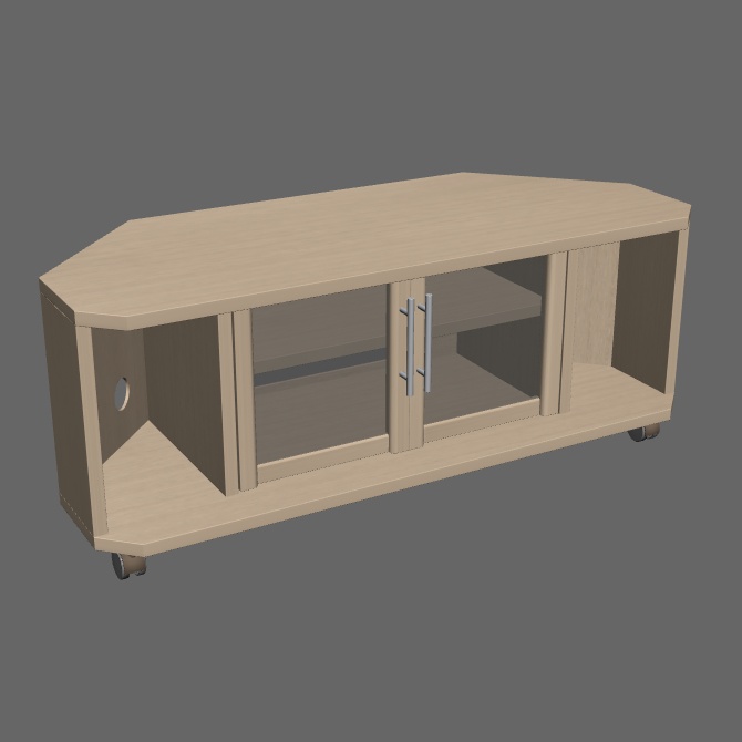 クリップスタジオ用 テレビ台 3Dオブジェクト素材