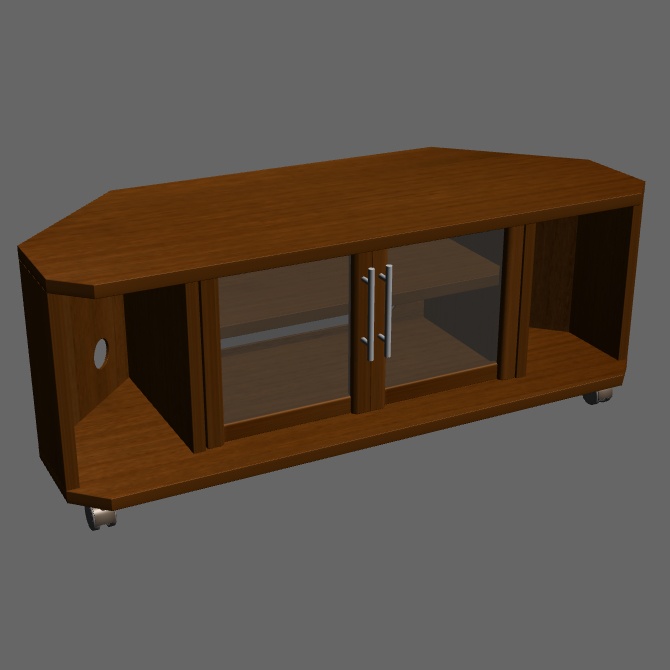 クリップスタジオ用 テレビ台 3Dオブジェクト素材
