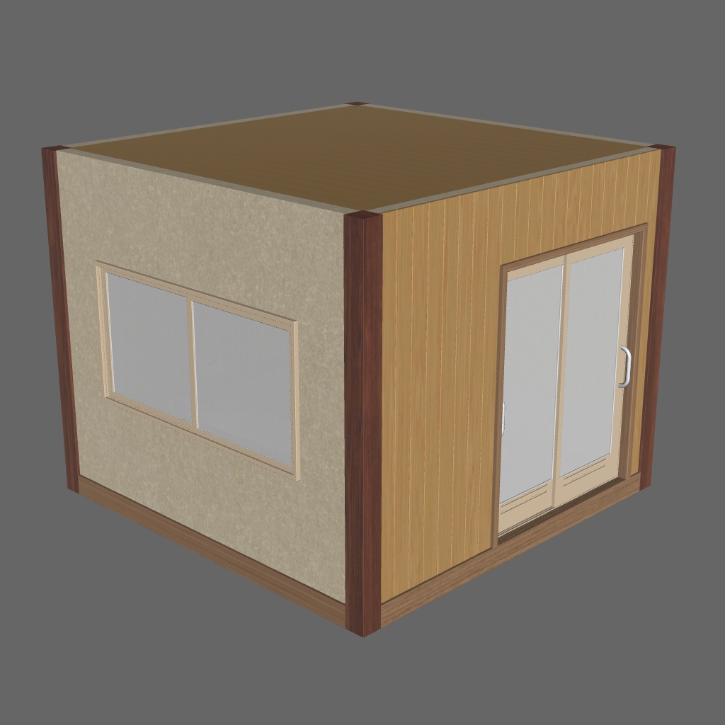 クリップスタジオ用 浴室の3Dオブジェクト素材