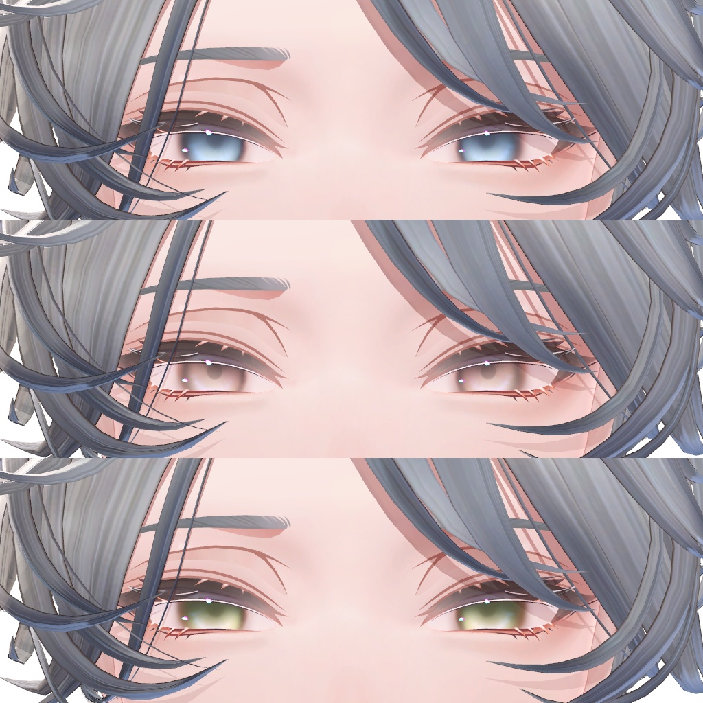 【斑霞対応】Natural Make & Eye Texture (&Body Texture)