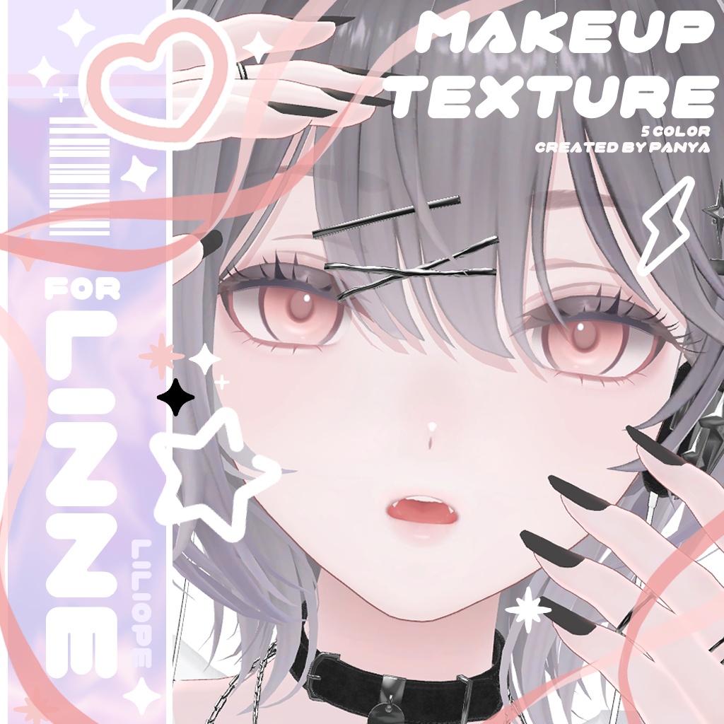 【Linne対応】Make&EyeTexture 「Pale Cherry」