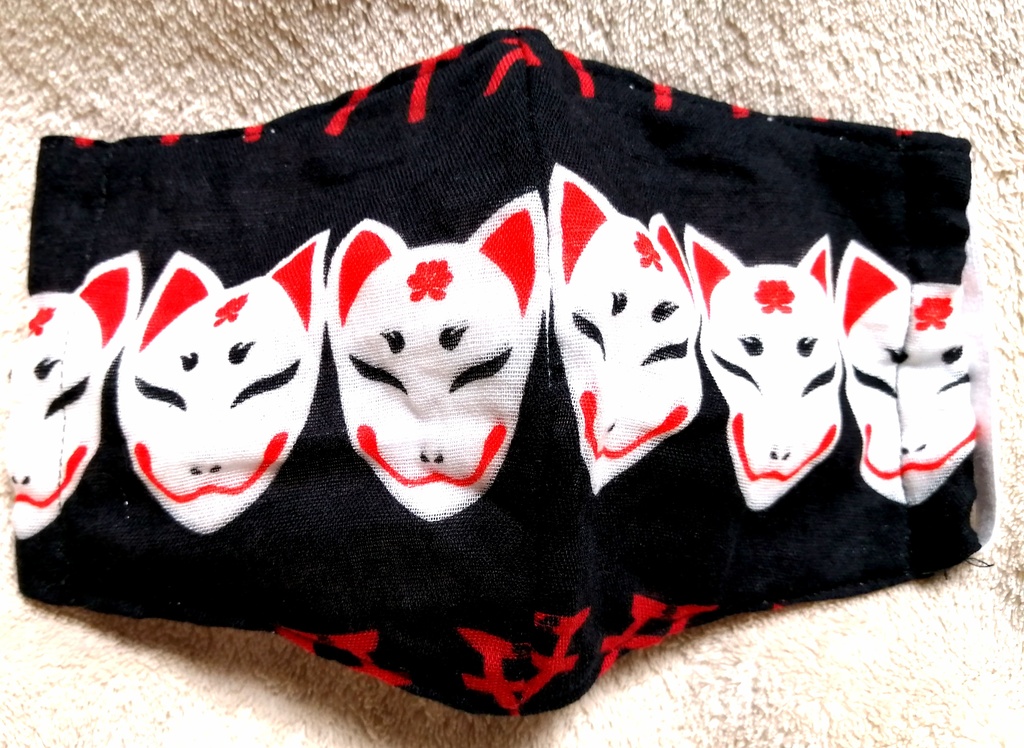 狐ボーダーマスク（夏用）