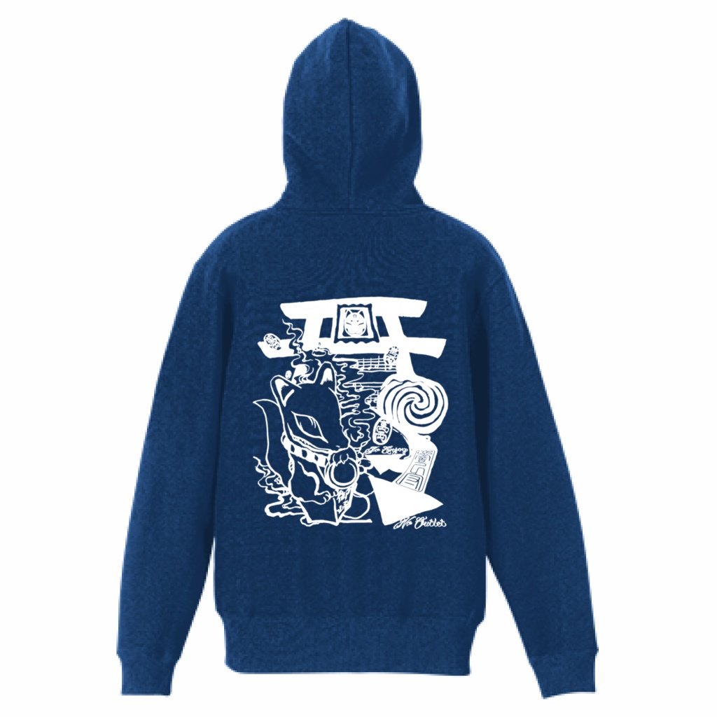 御崎狐 裏起毛パーカー