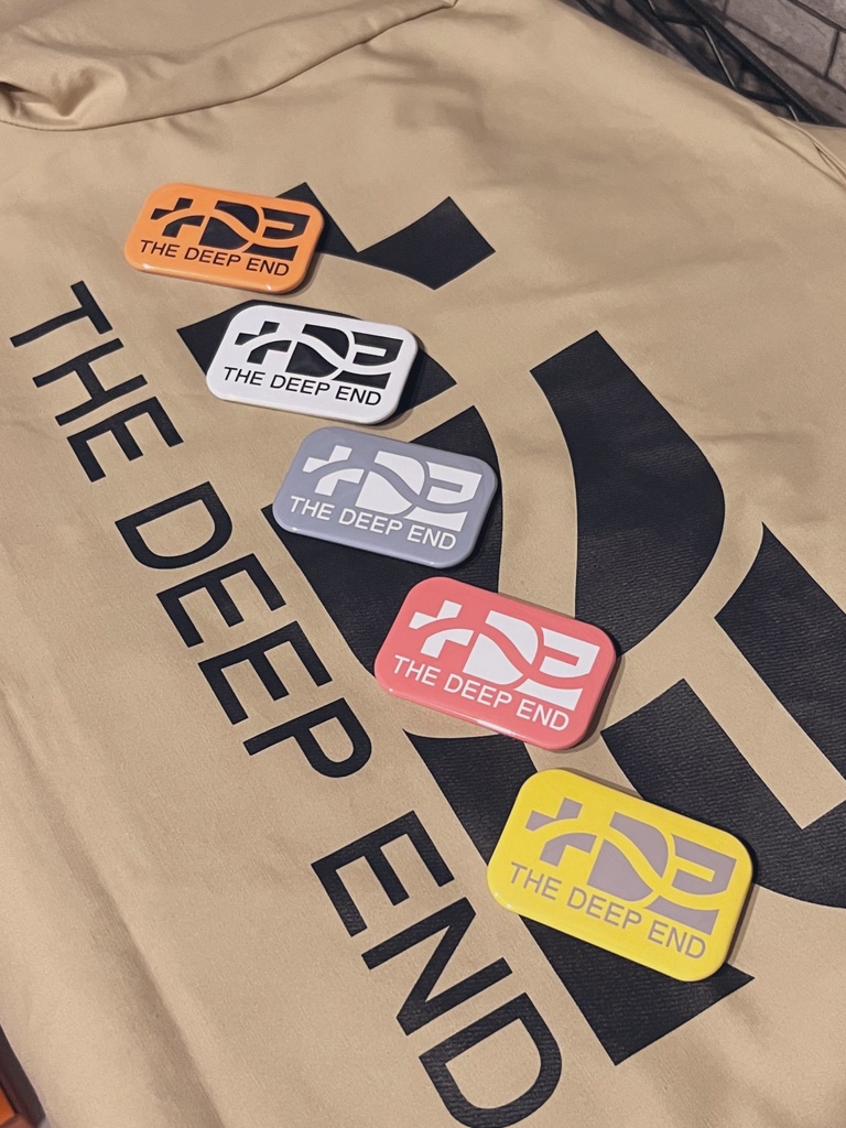 +DE original button badge / 5 color set