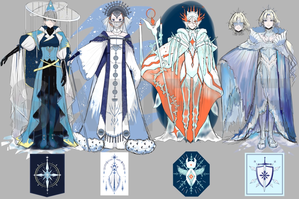SFファンタジー設定資料パック「氷の水晶宮殿」