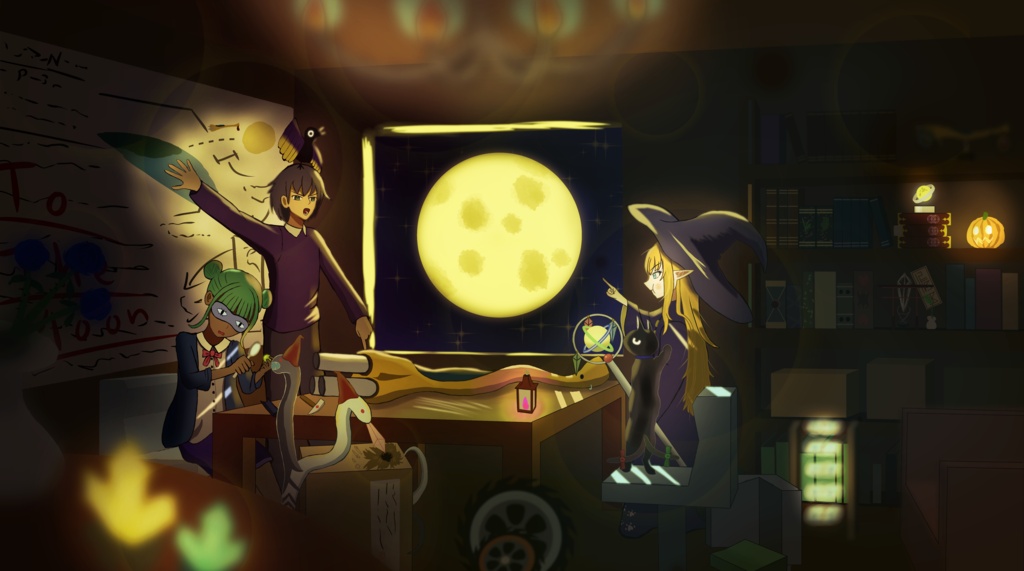 ファンタジースチル「月下の秘密作戦会議」