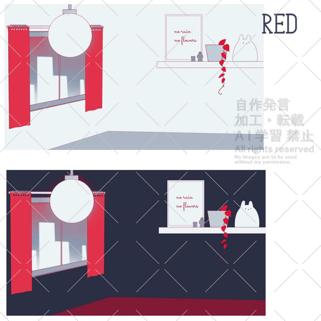 【無料あり】背景素材セット_配信部屋にも
