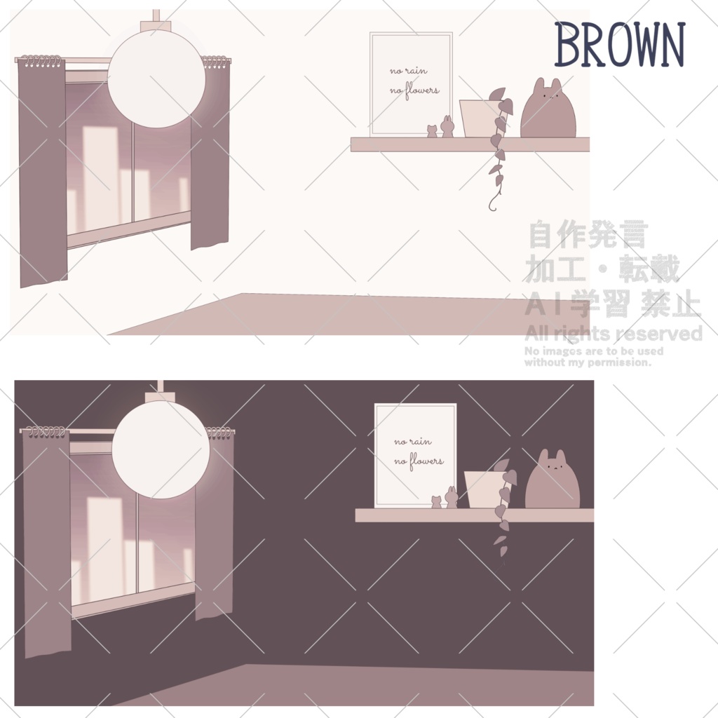 【無料あり】背景素材セット_配信部屋にも