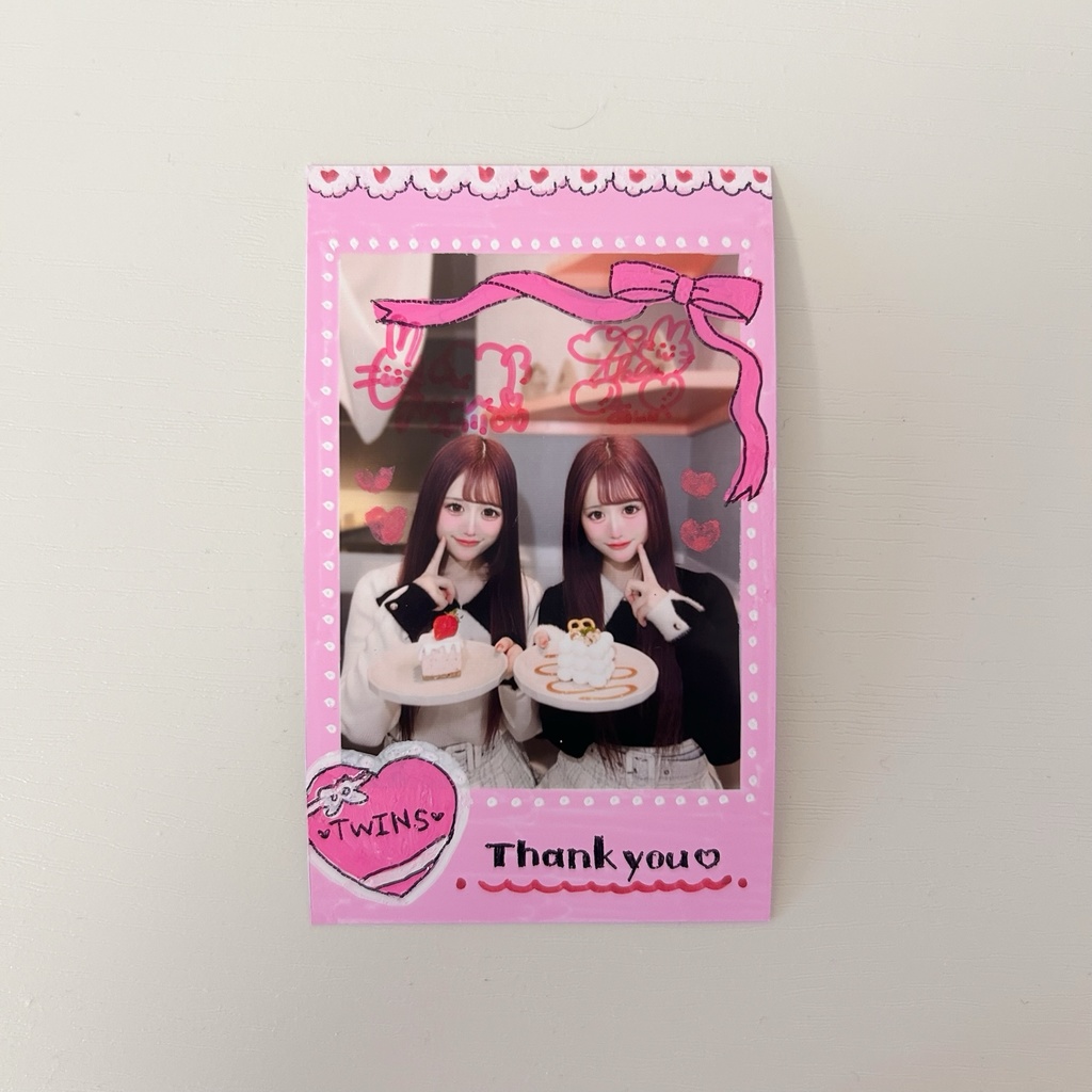 ♡双子のチェキ風トレカ♡