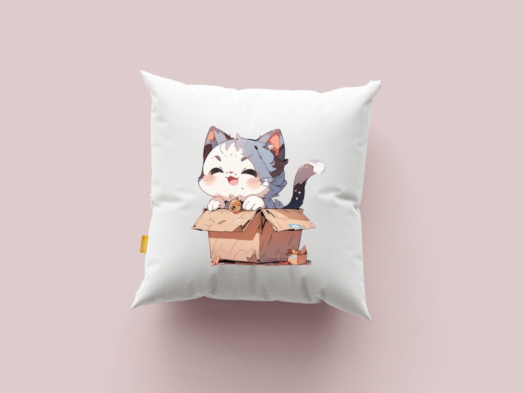 Cute digital design for sticker bundle (30P), Kitten sitting in a box - かわいいデジタルデザインステッカーバンドル(30P)、箱の中に座っている子猫