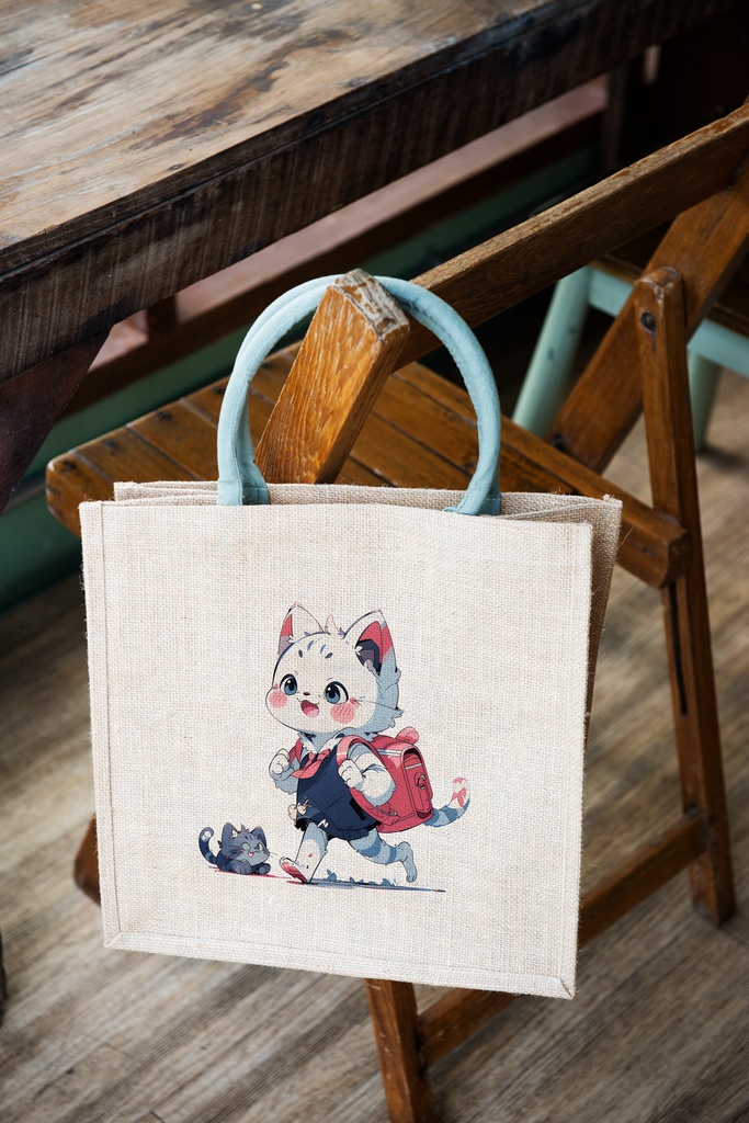 Cute digital design for sticker bundle (20P), Kitten go to school - かわいいデジタルデザインステッカーバンドル(20P)、子猫が学校に行く