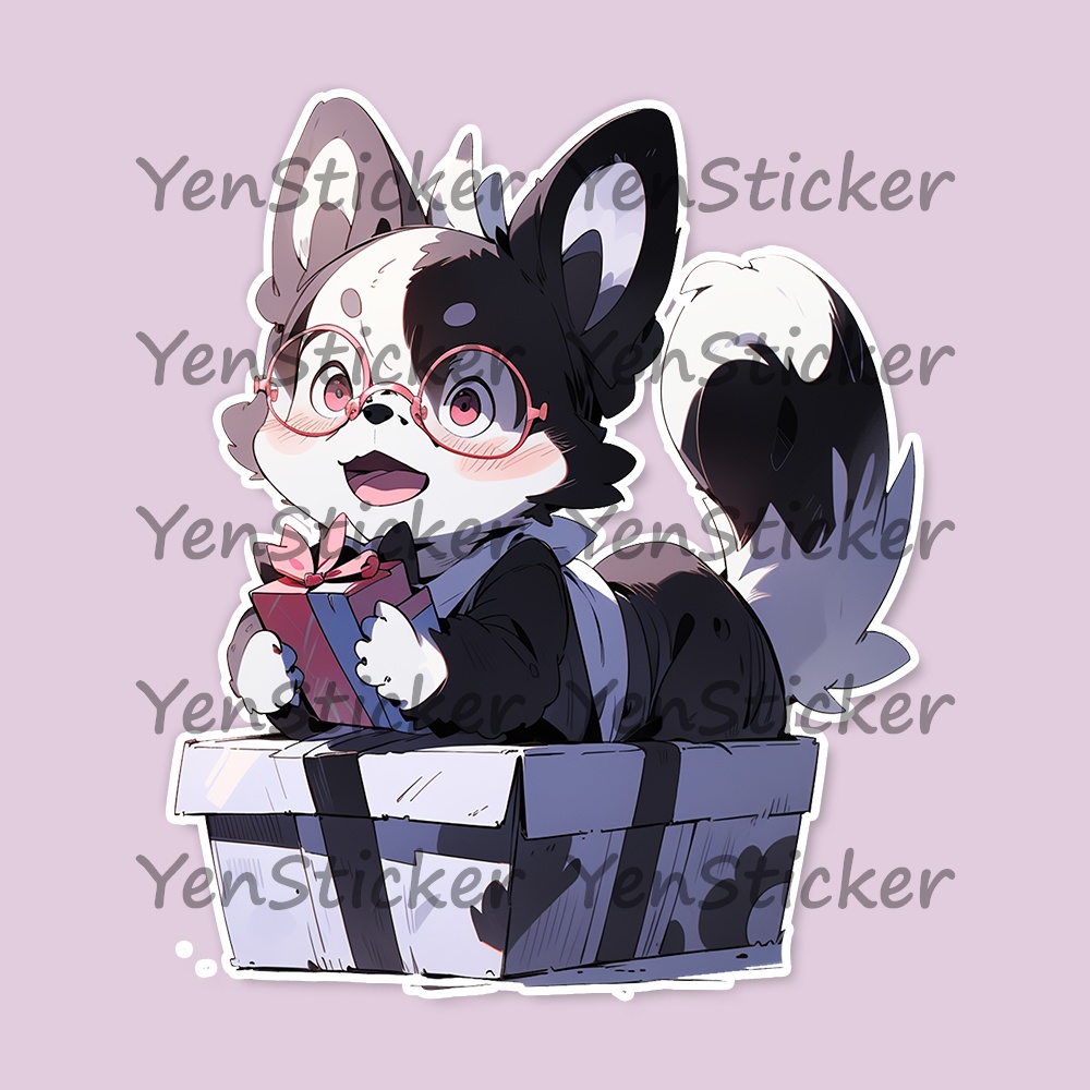 Cute digital design for sticker bundle (30P), Puppy gift - かわいいデジタルデザインステッカーバンドル(30P)、子犬のギフト