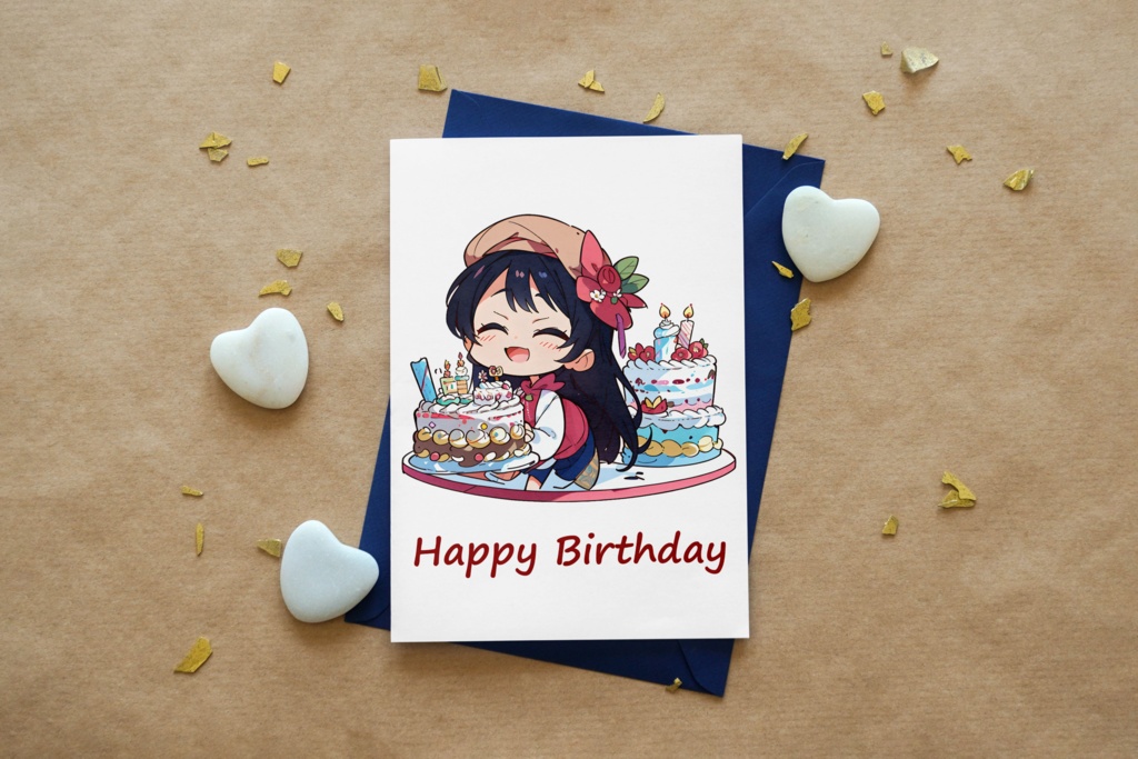 Cute digital design for sticker bundle (30P), Little girl birthday - かわいいデジタルデザインステッカーバンドル(30P)、小さな女の子の誕生日