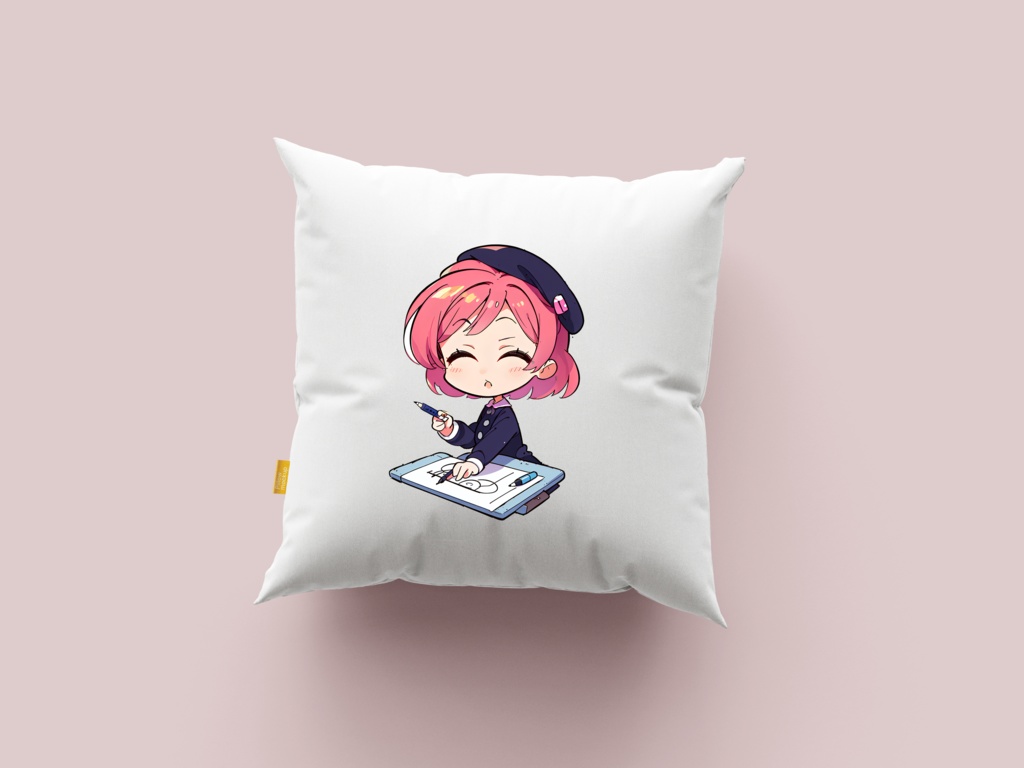 Cute digital design for sticker bundle (30P), Little girl painting- かわいいデジタルデザインステッカーバンドル(30P)、絵を描く少女