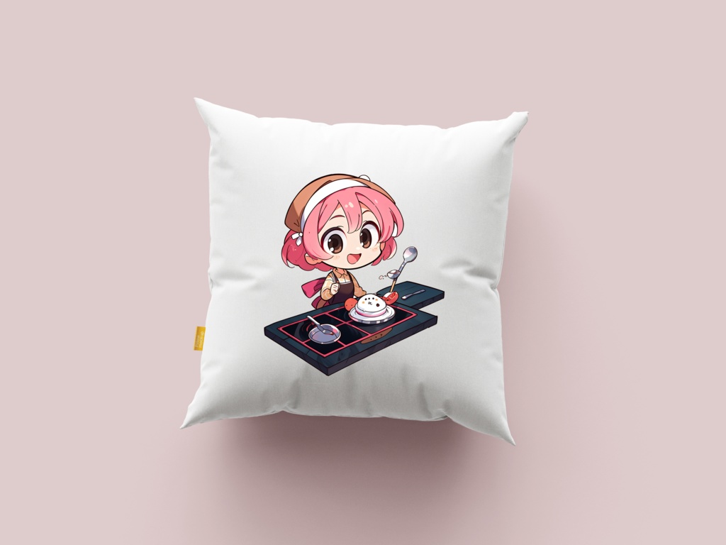 Cute digital design for sticker bundle (40P), Little girl cooking - かわいいデジタルデザインステッカーバンドル(40P)、料理をする小さな女の子