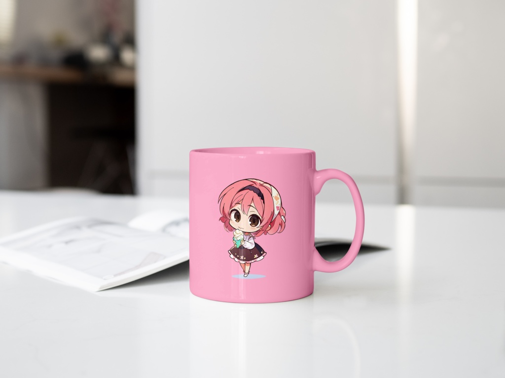 Cute digital design for sticker bundle (30P), Little girl eating- かわいいデジタルデザインステッカーバンドル(30P)、食べる小さな女の子