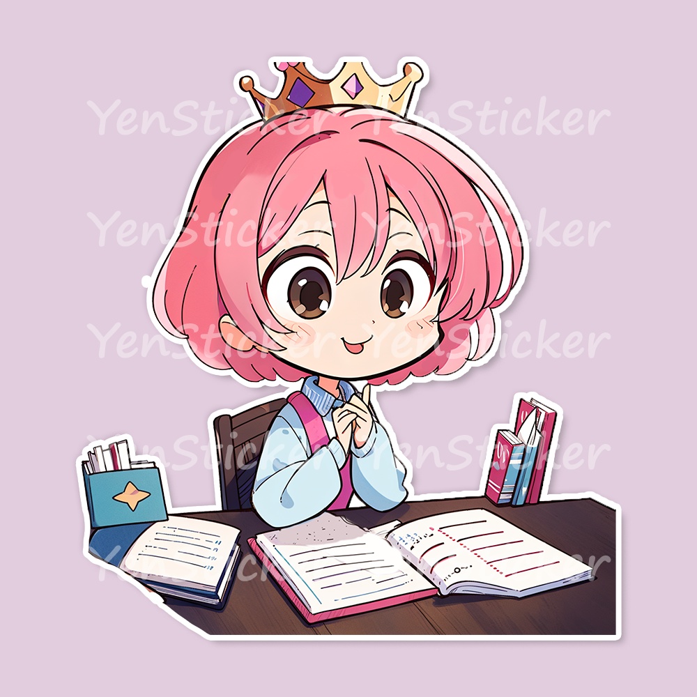 Cute digital design for sticker bundle (30P), Little girl doing excercise - かわいいデジタルデザインステッカーバンドル(30P)、運動をしている小さな女の子