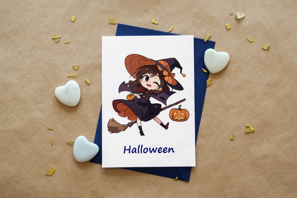 Cute digital design for sticker bundle (30P), Little girl and Halloween - かわいいデジタルデザインステッカーバンドル(30P)、小さな女の子とハロウィン